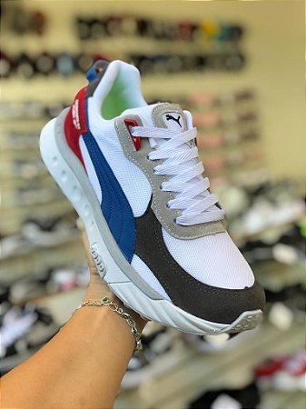 Puma Premium Azul e Vermelho