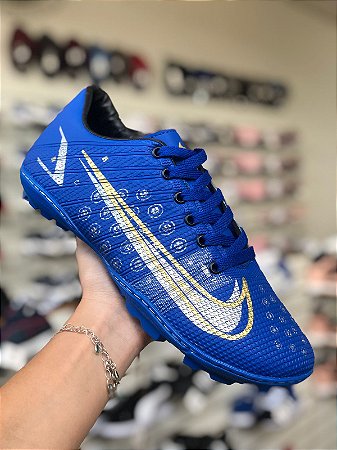 Chuteira Society Azul