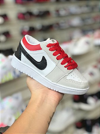 Nike Dunk Low Infantil Vermelho e Preto