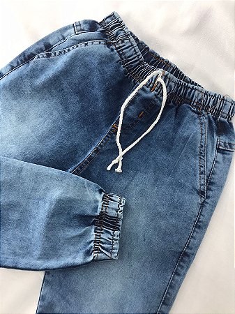 Calça Jeans Jogger Juvenil - Moda Brás