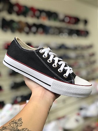 All Star Lona Preto