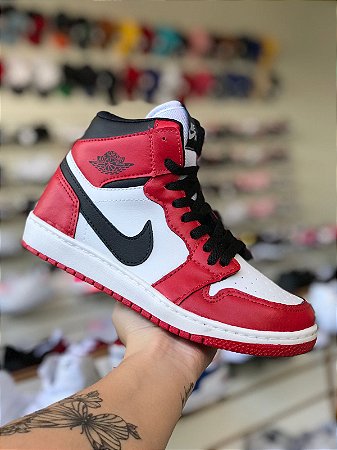 Nike Jordan Vermelho e Preto - Moda Brás