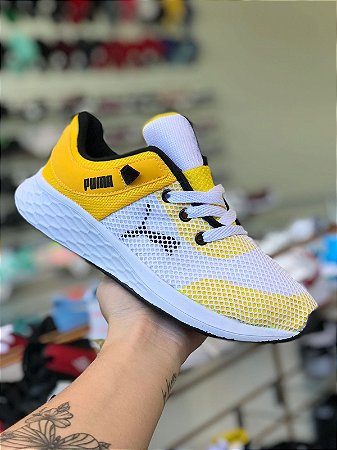 Tênis Pum@ Redinha Amarelo e Branco