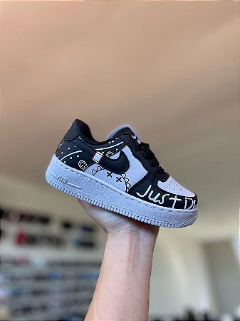 NK Just Do It Infantil-Preto e Branco
