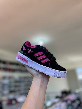 Adid Fórum Infantil-Preto e Rosa