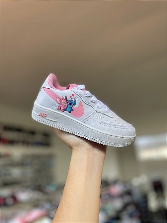 NK Air Infantil Stith-Branco e Rosa