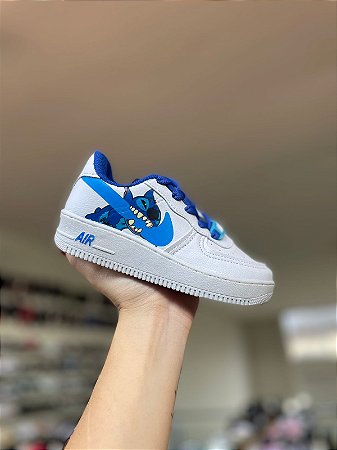 NK Air Stith Branco e Azul- Infantil Personagem