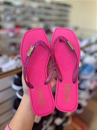 Chinelo Santa Lolla Glitter-Pink
