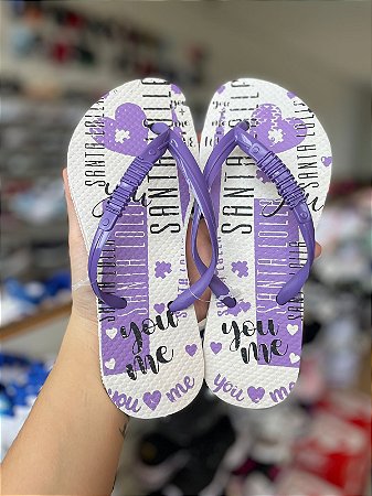 Chinelo Santa Lolla-Roxo You Me