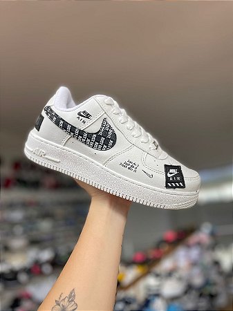 NK Air Force Just Do It Premium-Branco e Preto