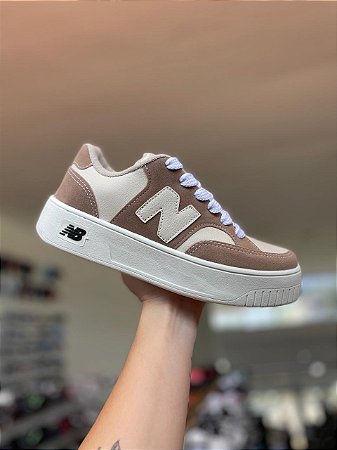 New Balance Camurça-Bege e Marrom