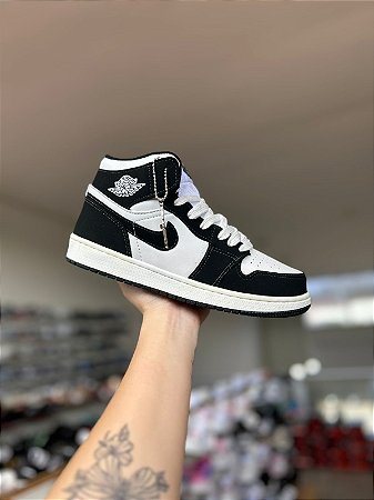 NK Jordan Preto/Branco Camurça Premium