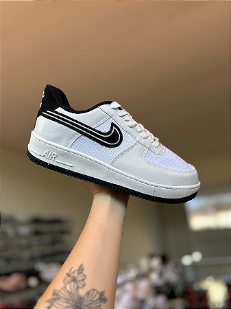 NK Air Force Branco Textura/Preto Importado