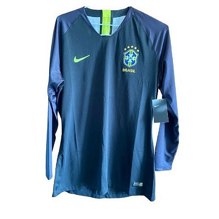 Camisa Seleção do Brasil Manga Longa - Moda Esportiva
