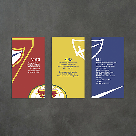 KIT 3 QUADROS IDEAIS DESBRAVADORES