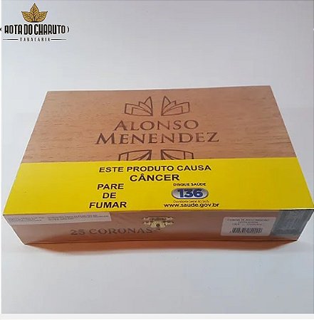 Charuto Alonso Menendez Corona Claro Caixa com 25