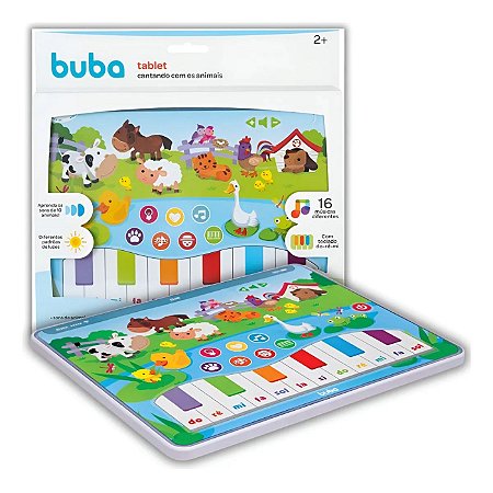 Tablet Educativo Cantando com os Animais Buba Infantil