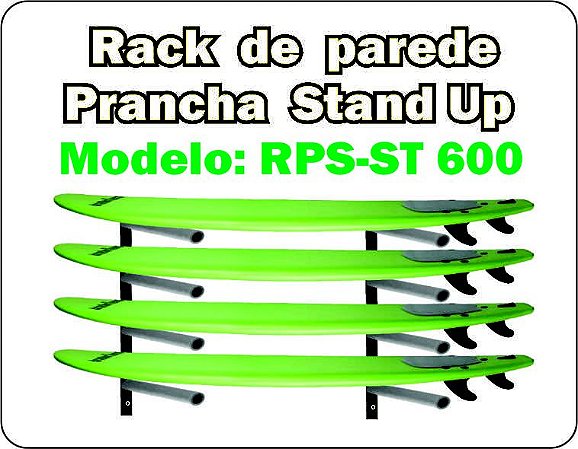 Suporte De Parede Para Rack Prancha Stand Up Mod. RPS-ST 600 02 Peças -  www.metalromana.com.br