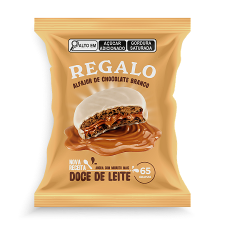 Alfajor REGALO Doce de leite Chocolate Branco 60g