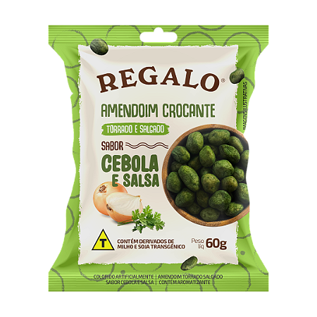 Amendoim crocante REGALO Cebola e Salsa 60g