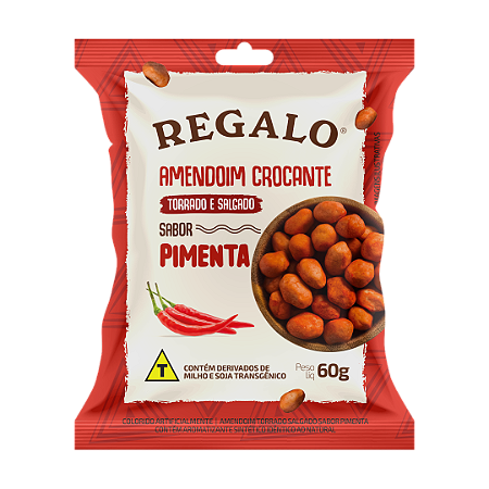 Amendoim crocante REGALO Pimenta 60g