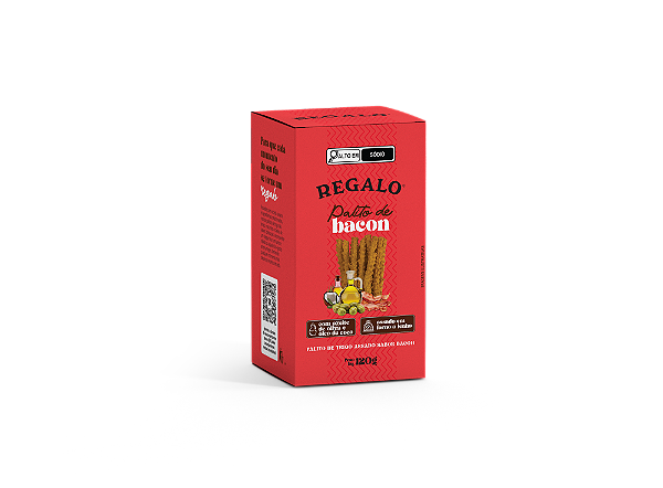 BISCOITO PALITO ASSADO REGALO BACON 120g