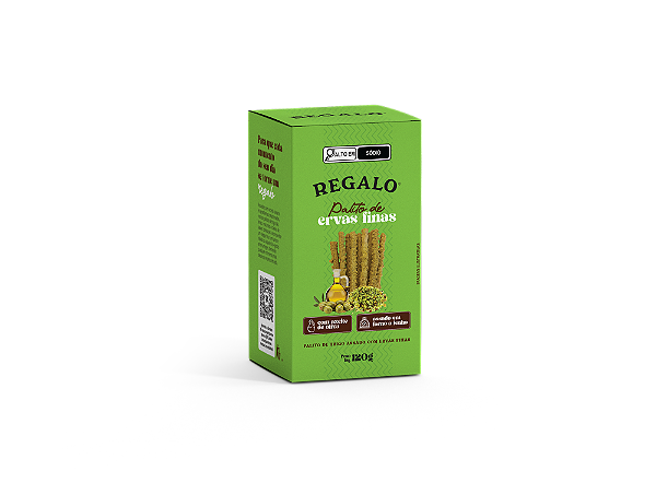 BISCOITO PALITO ASSADO REGALO ERVAS FINAS E AZEITE DE OLIVA 120g
