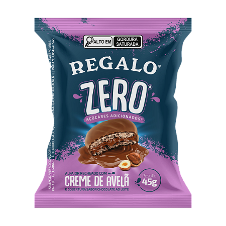 Alfajor ZERO REGALO Creme de Avelã 45g