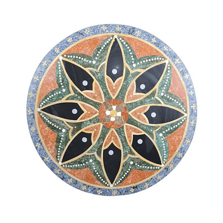 Tampo 1,20Ø Ref. Magnólia em Mosaico de mármores