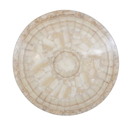 Tampo 1,20Ø em mosaico de Ônix bege