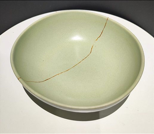 Chawan de Ceramica Grande (Restaurado) Kintsugi CASA ALEGRE PORTUGAL