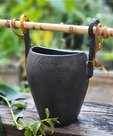 Vaso de Ceramica Rustico Restaurado Kintsugi