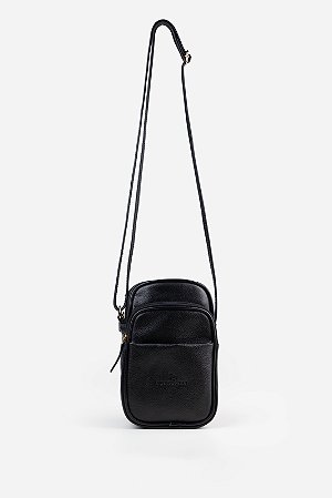 BOLSA TIRACOLO PEQUENA EM COURO