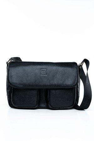 BOLSA EM COURO EB 511 PRETO