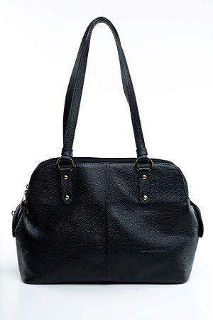 BOLSA EM COURO EB 513 PRETO