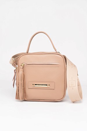 BOLSA EM COURO EB 520 NUDE/SOFT NUDE