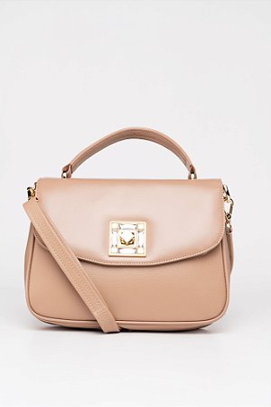 BOLSA EM COURO EB 521 NUDE/SOFT NUDE