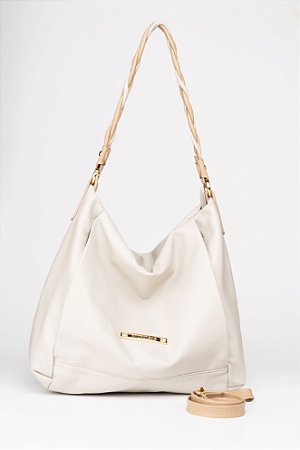 BOLSA EM COURO EB 525 OFF-WHITE/ATANADO