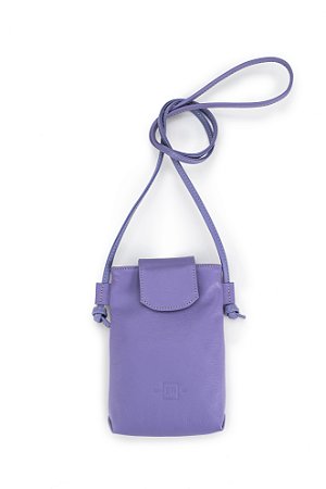 BOLSA TIRACOLO EM COURO 487 LAVANDA