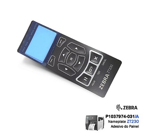 Adesivo do Painel (Name Plate) Zebra ZT230