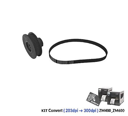Correia e Polia (Kit) 300dpi Zebra ZM400/ZM600