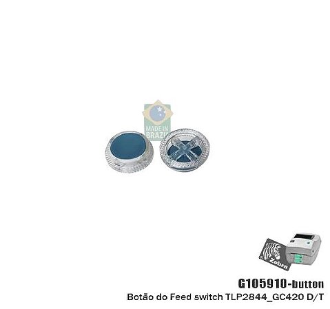 Botão do avanço de papel Zebra TLP2844/GC420