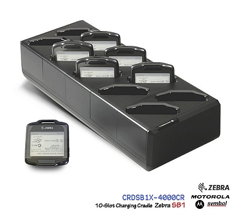 *Carregador de bateria 10 slots Zebra Motorola SB1