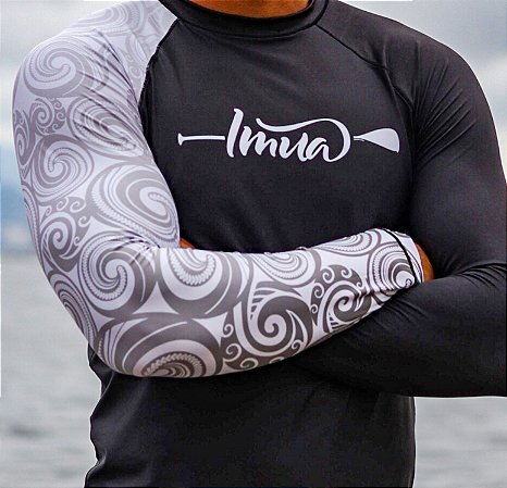 Lycra Koru Pattern White