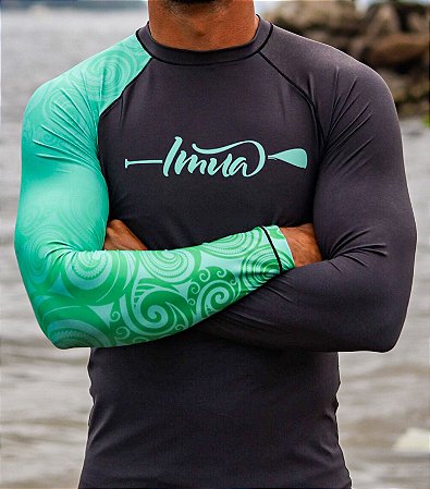 Lycra Koru Pattern Verde Claro