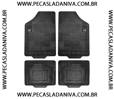 Tapete de Borracha p/ Laika jogo c/ 4 pçs (novo) Ref.0911
