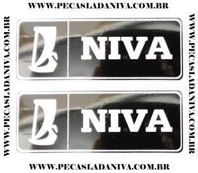 Emblema Lateral Traseiro Niva o Par (Novo) Ref. 0439