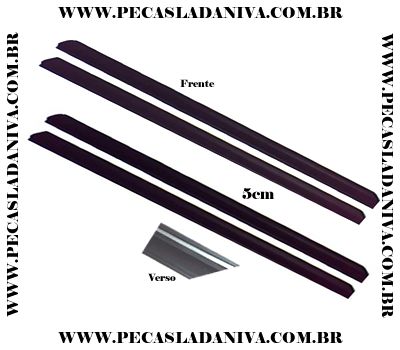 Kit de Alargadores do Paralamas de Borracha para Niva c/ 4 Peças (Novo) Ref. 0438