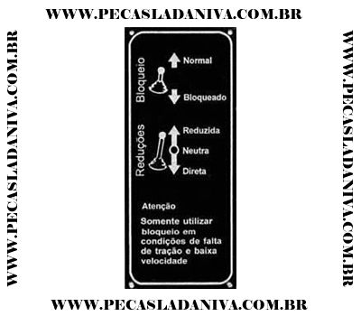 Plaquetinha Indicadora de Bloqueio e Redução Niva (Nova) Ref.0455