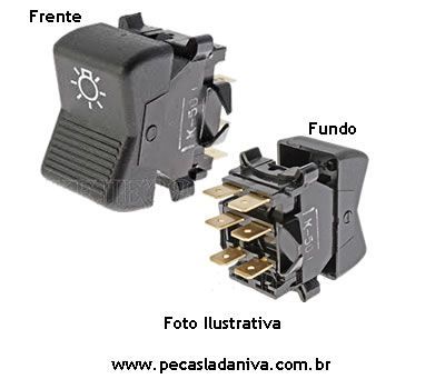 Botão ou Interruptor do Farol Laika (Novo) Ref. 0840
